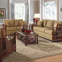 Hospitality Rattan Padre Island Deep Seating Sofa Group - Sofas