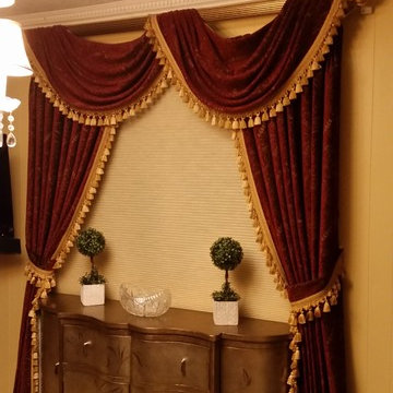 Custom Drapery Treatment Installations