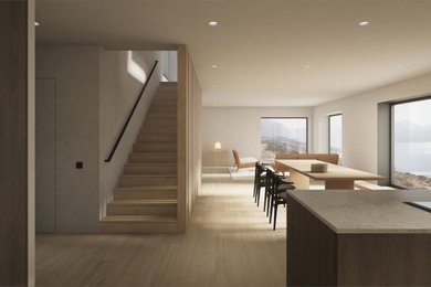 Example of a trendy dining room design in Other