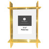 Lucite 5x7 Frame, Neon Yllw/Clear