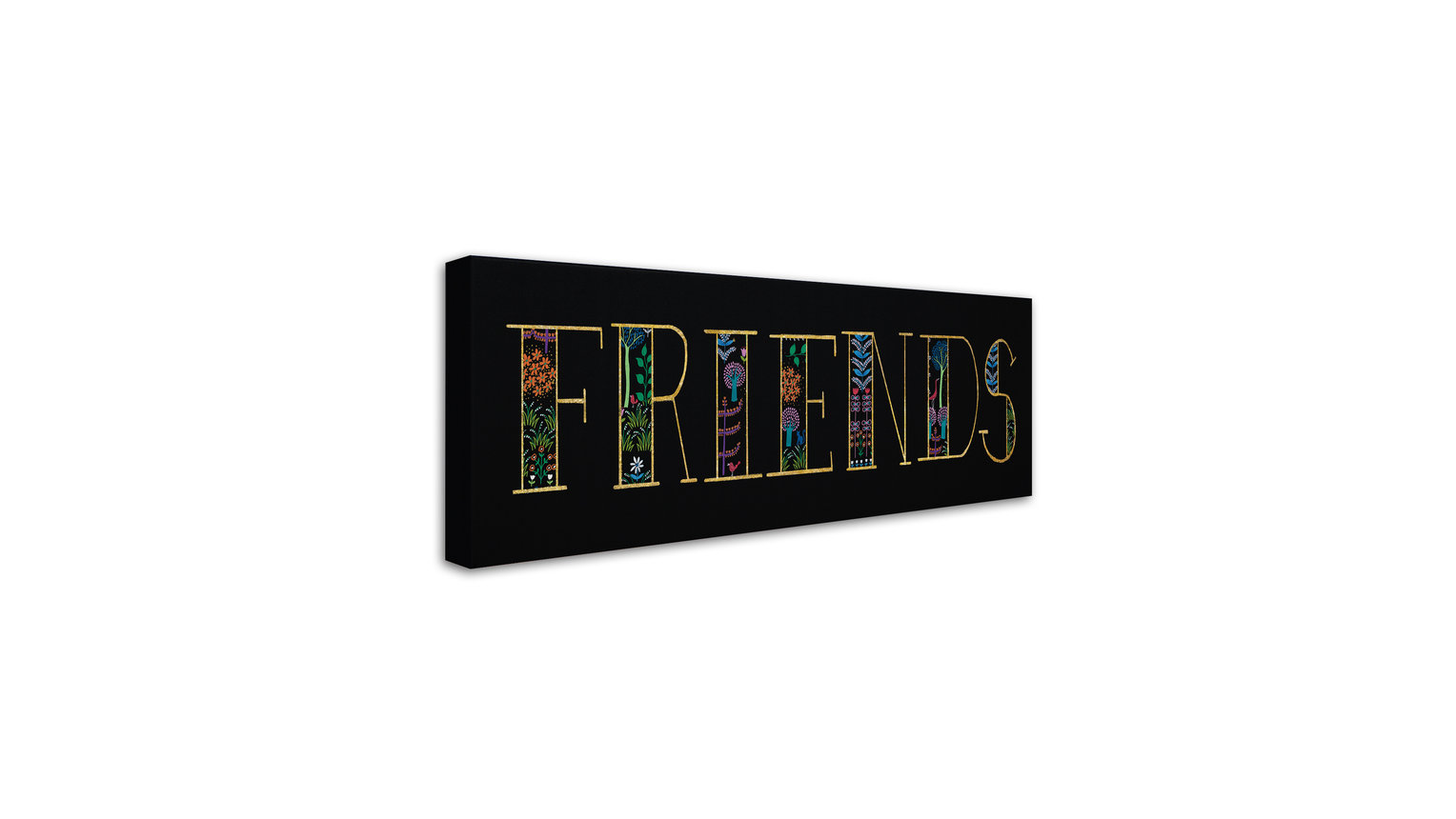 Wild Apple Portfolio 'Bright Folklore Friends' Canvas Art, 24"x10"