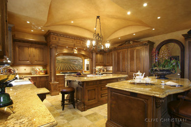 Elegant kitchen photo in Atlanta