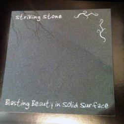 Granite Engraving - Kitchen Countertops