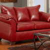 Chelsea Home Armstrong Loveseat in Sierra Red