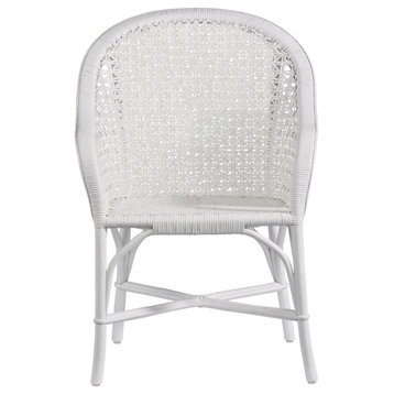 Louie Accent Arm Chair in White