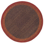 Momeni - Desert Gabbeh Hand-Tufted Rug, Brown, 8'x8' Round - Made in the tradition of Gabbehs from the foothills of Iran, our Desert Gabbeh collection is hand-knotted in India of 100% wool, but given a modern twist with its warm color palette and designs.