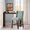 Madison Park Cleo Counter Height Stool Chair, Blue