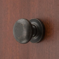 SOLID BRONZE ROUND KNOB WITH BEVELED ROUND BASE PLATE - Products