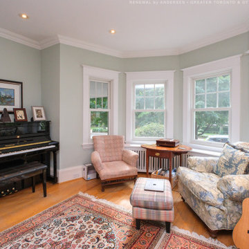 New Windows in Cozy Living Room - Renewal by Andersen Greater Toronto, Ottawa &