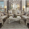 ACME Picardy Sofa with 8 Pillows, Fabric and Antique Pearl