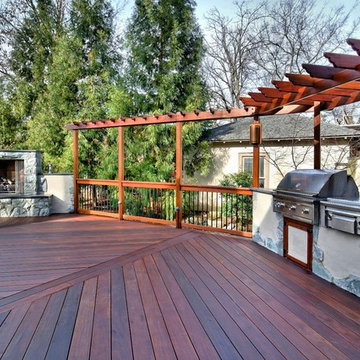 Tree Deck --  Incorporating a Beloved Tree, Making the Most of the Environmen
