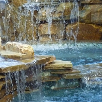 Pool waterfalls