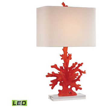 Elk Lighting D2493-LED Red Coral Lamp Red