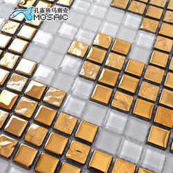 Interior wallpaper tile gold color - Products