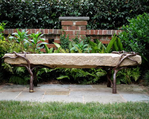 Stone Garden Bench | Houzz