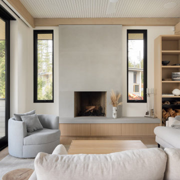 Fireplace, Sunshine Coast, Coastal Modern Home