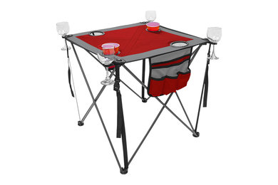 Folding Wine Table (red)