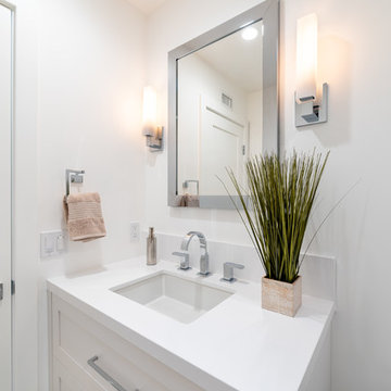 Minimalistic White Bathrooms