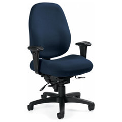 Mid Back Synchro Tilt Chair, Adjustable Arms - Contemporary - Office Chairs  - by Office Star Products | Houzz