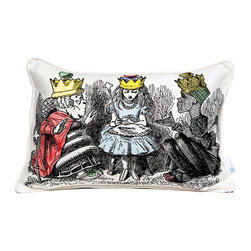 Kuchi Kuu - Alice And The Queens Artisan Pillow - Decorative Pillows
