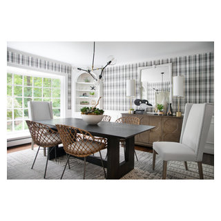 Bachelor Plaid - Transitional - Dining Room - Other - by Kindred ...