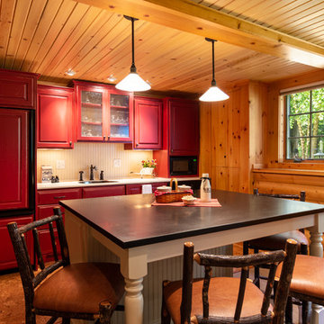 Modern Log Cabin Basement Remodel in Ann Arbor, Michigan