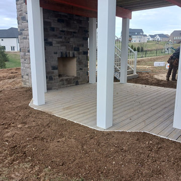 Union | 2-Story Covered Octagon Custom Deck