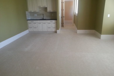 Example of a transitional bedroom design in Vancouver