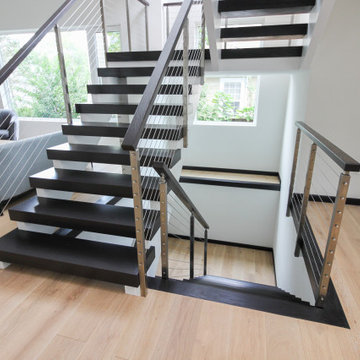 Project #70 | Open-Riser Staircase with Cable Railing
