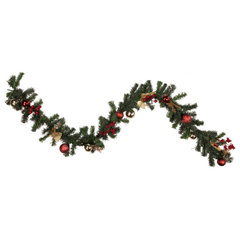 Christmas Winter White Bead Garland Glass Multi Size Lc8433