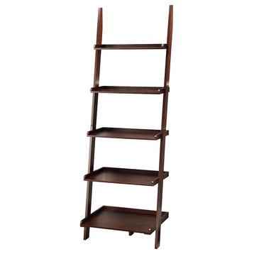 Convenience Concepts American Heritage Bookshelf Ladder, Espresso