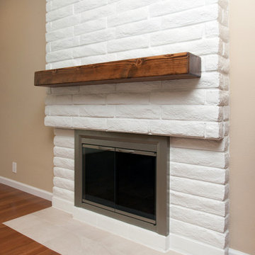 Kitchen Remodel, Flooring and Fireplace Makeover