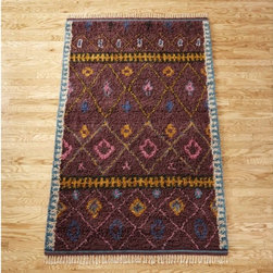 Hudson Graphic Shag Rug | CB2 - Rugs