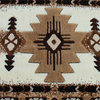 Flash Furniture Mohave 24" x 84" Southwestern Olefin Fabric Area Rug in Ivory