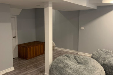 Inspiration for a timeless basement remodel in Toronto