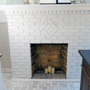 Master Suite: Bathroom Fireplace