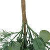 Nolta 32.5" Eucalyptus and Fir Artificial Teardrop Wreath, Green