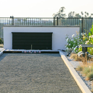 Modern outdoor entertainer in Carmel Valley