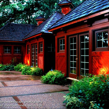 Patio Setting For A Guest House. Minnesota Landscape Design.