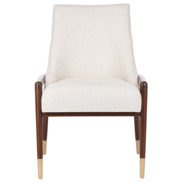 Carmyne Mid Century Chair Cream, Set of 2