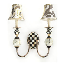 Courtly Palazzo Double Sconce | MacKenzie-Childs - Wall Sconces