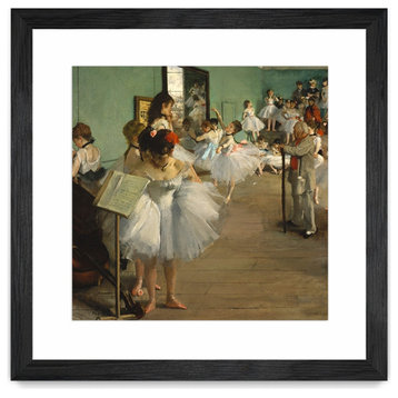 "The Dance Class" Matted and Framed, 36" X 36"