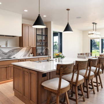 Extraordinary Quarter Sawn Kitchen With a Modern Twist
