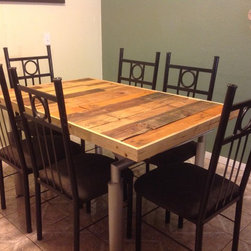Reclaimed Modern Rustic Farm table - Dining Tables