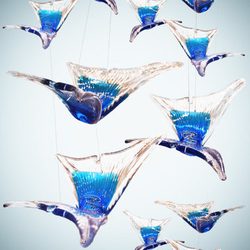MURANO ART GLASS LIGHTING - HAND-CRAFTED- UNIQUE CHANDELIERS