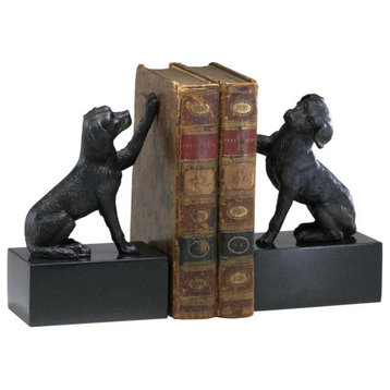 Dog Bookends, Set of 2, Old World, Iron, 8.25"H (2817 179LY)