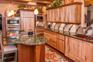 Example of a southwest kitchen design in Albuquerque