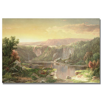 'Mountain Lake Near Piedmont' Canvas Art by William Sonntag