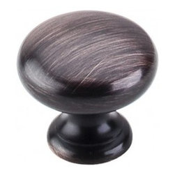 Top Knobs Bath Hudson Collection Button Knob 1 1/4" Tuscan Bronze M1614 - Cabinet And Drawer Knobs