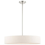Livex Lighting - Livex Lighting 46035-91 Venlo - Five Light Pendant - No. of Rods: 3  Canopy IncludedVenlo Five Light Pen Brushed Nickel Hand UL: Suitable for damp locations Energy Star Qualified: n/a ADA Certified: n/a  *Number of Lights: Lamp: 5-*Wattage:40w Medium Base bulb(s) *Bulb Included:No *Bulb Type:Medium Base *Finish Type:Brushed Nickel